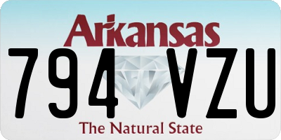 AR license plate 794VZU