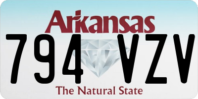 AR license plate 794VZV