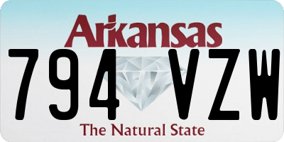AR license plate 794VZW