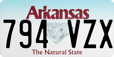 AR license plate 794VZX