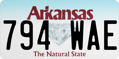 AR license plate 794WAE
