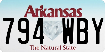 AR license plate 794WBY