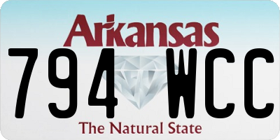 AR license plate 794WCC