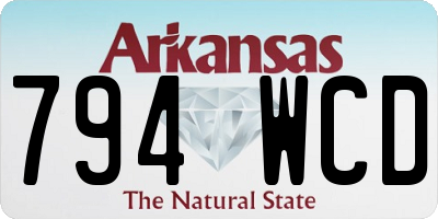 AR license plate 794WCD