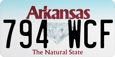 AR license plate 794WCF