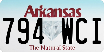 AR license plate 794WCI