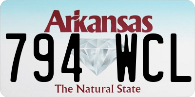 AR license plate 794WCL