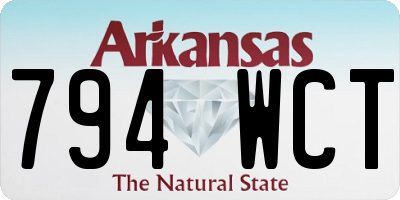 AR license plate 794WCT