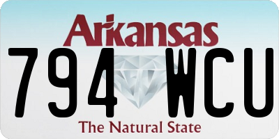 AR license plate 794WCU