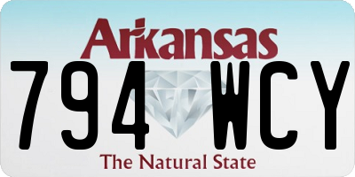 AR license plate 794WCY