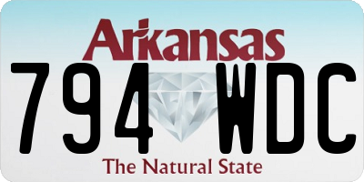 AR license plate 794WDC
