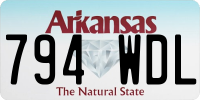 AR license plate 794WDL
