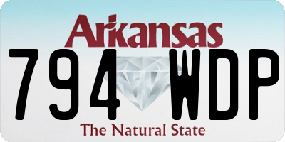 AR license plate 794WDP