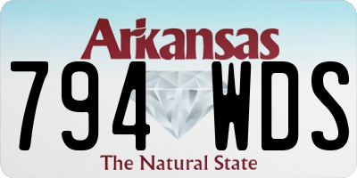 AR license plate 794WDS