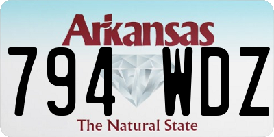 AR license plate 794WDZ
