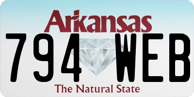 AR license plate 794WEB