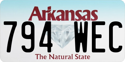 AR license plate 794WEC