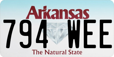 AR license plate 794WEE