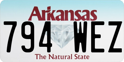 AR license plate 794WEZ