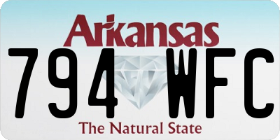 AR license plate 794WFC
