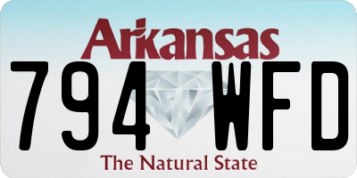 AR license plate 794WFD