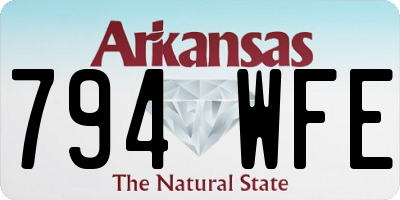 AR license plate 794WFE
