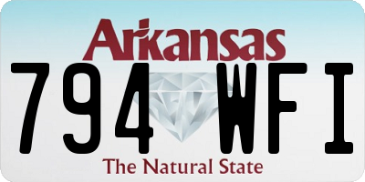 AR license plate 794WFI