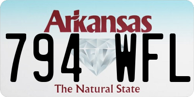 AR license plate 794WFL
