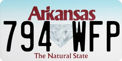 AR license plate 794WFP