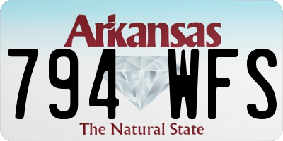 AR license plate 794WFS