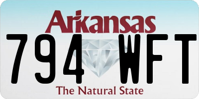 AR license plate 794WFT