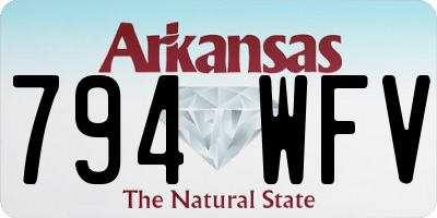 AR license plate 794WFV