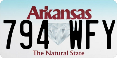 AR license plate 794WFY
