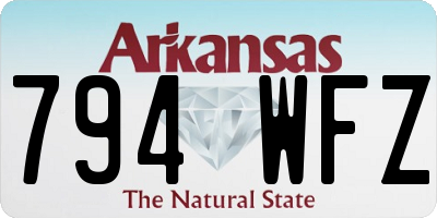 AR license plate 794WFZ