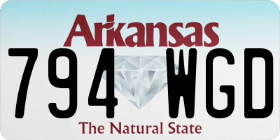 AR license plate 794WGD