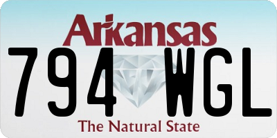 AR license plate 794WGL