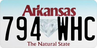 AR license plate 794WHC