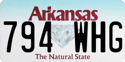 AR license plate 794WHG