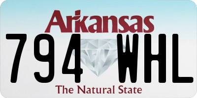 AR license plate 794WHL