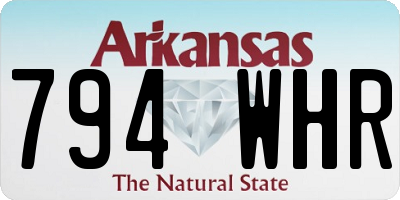 AR license plate 794WHR