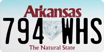 AR license plate 794WHS