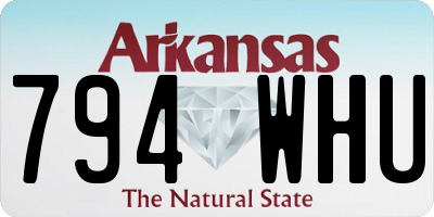 AR license plate 794WHU