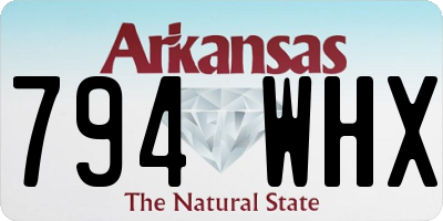 AR license plate 794WHX