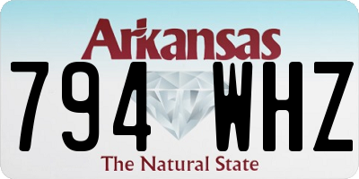 AR license plate 794WHZ