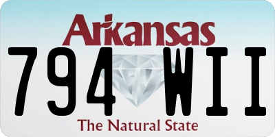 AR license plate 794WII