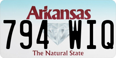 AR license plate 794WIQ