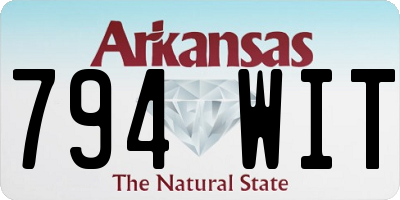 AR license plate 794WIT