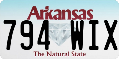 AR license plate 794WIX