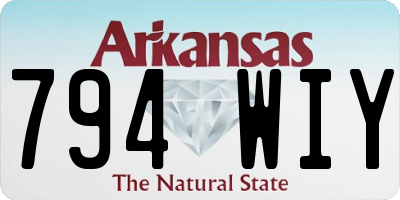 AR license plate 794WIY