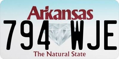 AR license plate 794WJE